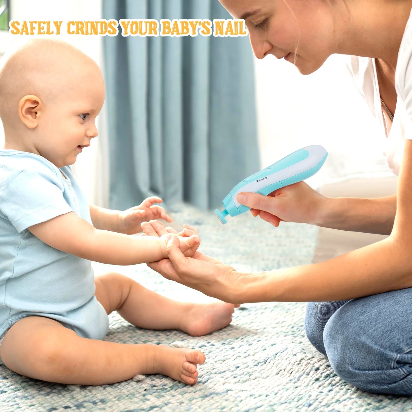 Baby Electric Nail Trimmer Kid Nail Polisher Tool