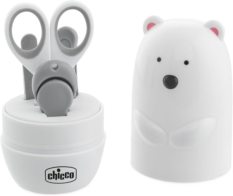 Chicco 4-in-1 Baby Manicure Set – Grooming Kit for Newborns
