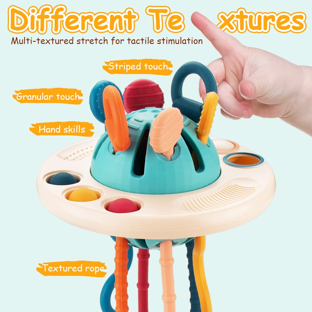 Funny Puller Montessori Toddler Busy Toy for Car, Airplane, Home Toys for Toddlers 1-3