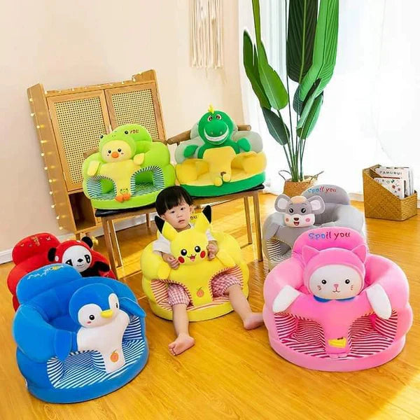 Baby Seat Baby Sit up Chair Cartoon Animals Plush Sofa Seat Toddler