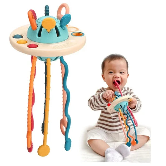 Funny Puller Montessori Toddler Busy Toy for Car, Airplane, Home Toys for Toddlers 1-3